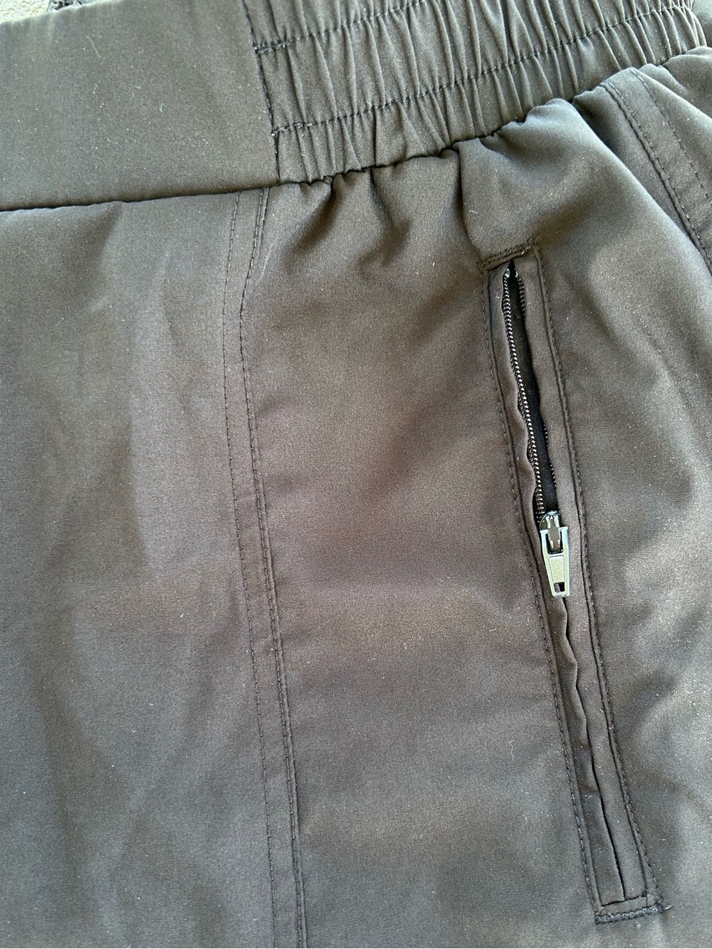 Women’s Casual Zip Pocket Black Jogger Pants